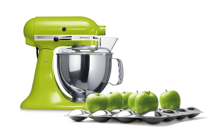 a lime green kitchen aid stand mixer