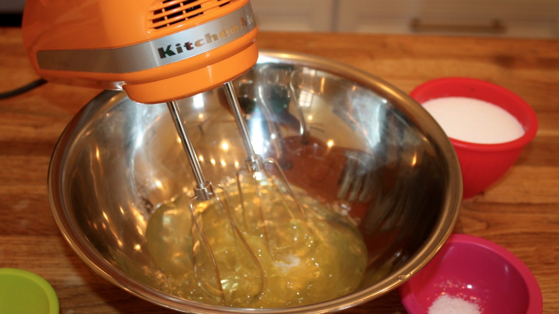 mix egg whites