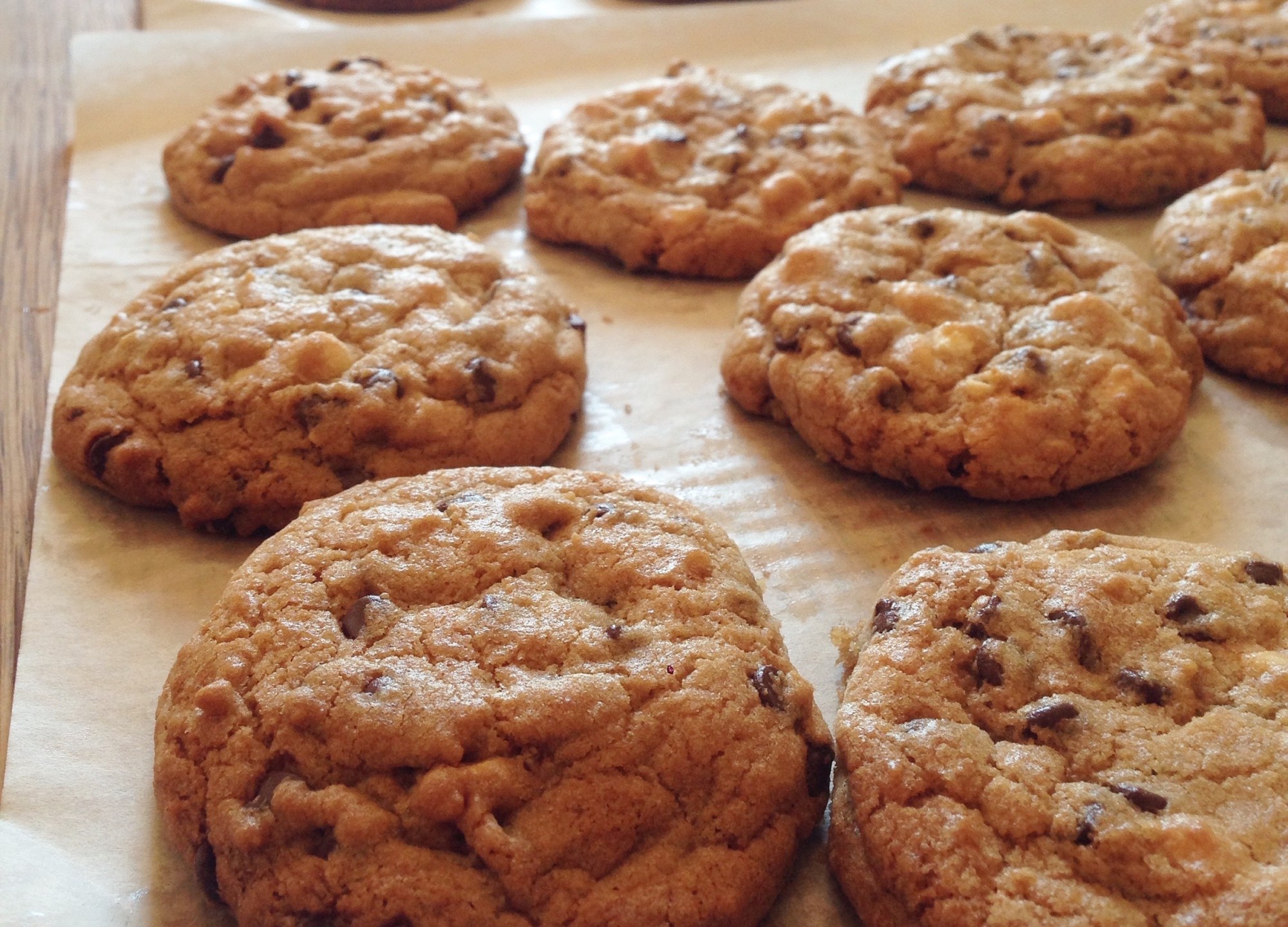 IMG_0288 pan of freshly baked cookies using egg substitutions