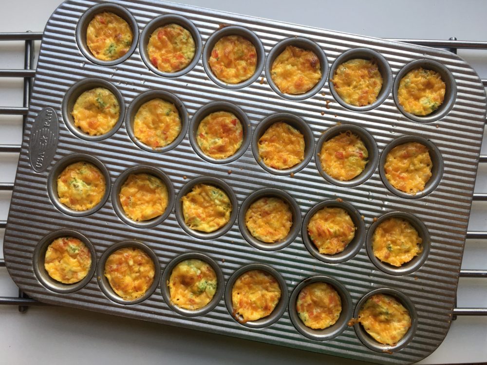 a pan filled with food