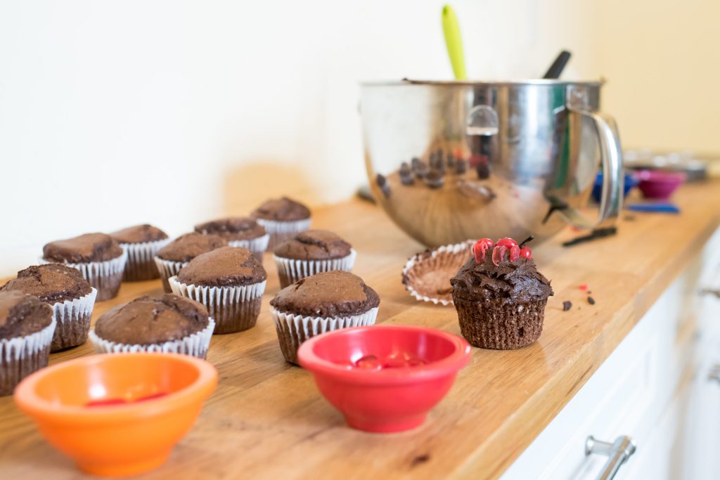 a bowl of food on a table