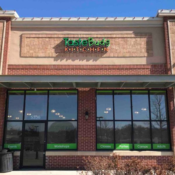 a store in a brick building