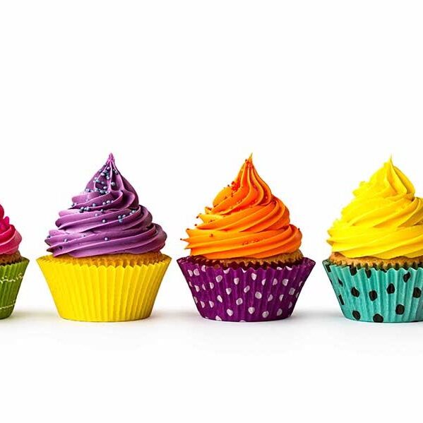 Battle-Cupcake-event_600-700×600-1 four colorful cupcakes