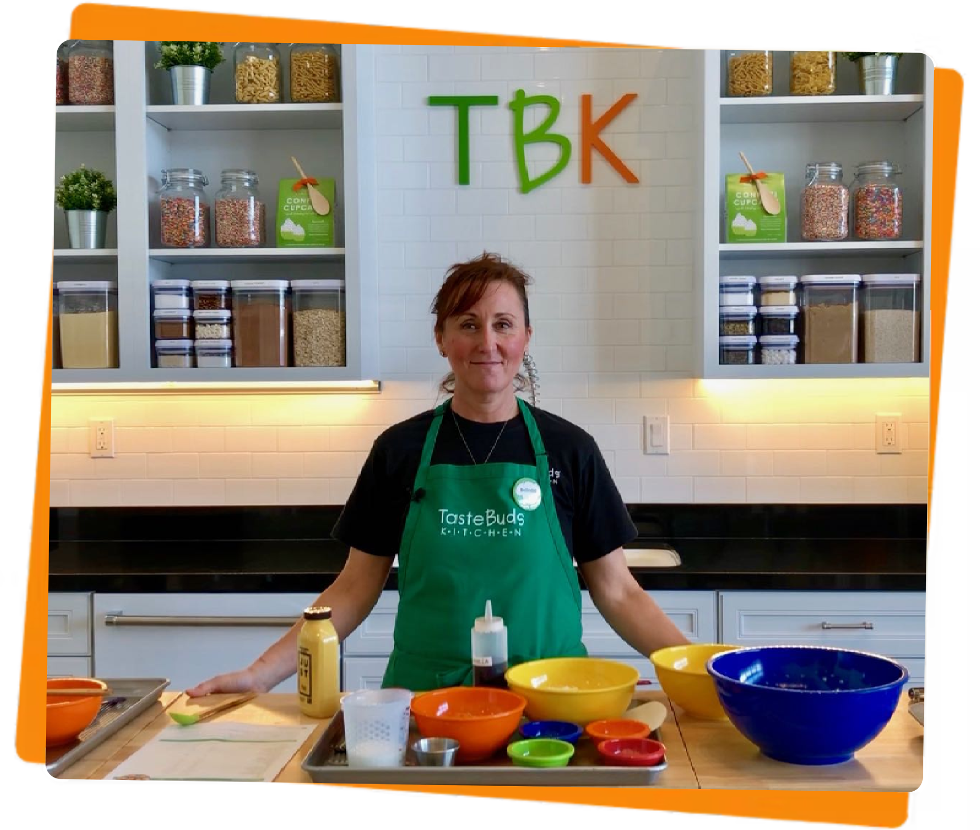 women preparing bowls for cooking